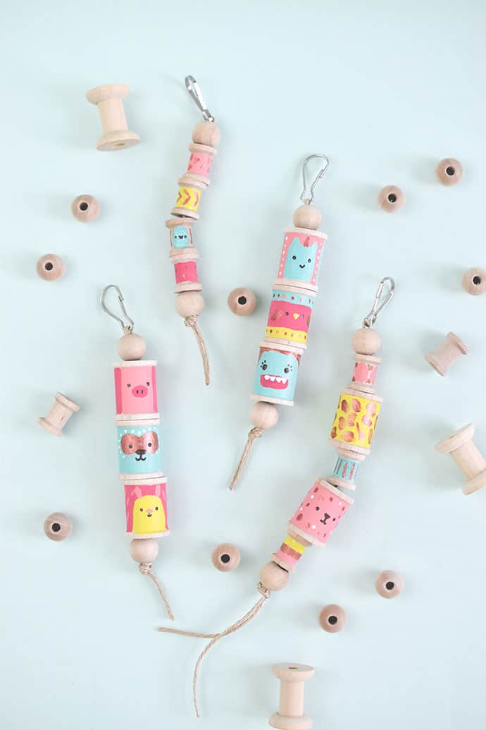 These totem pole keychains are a super cool DIY gift