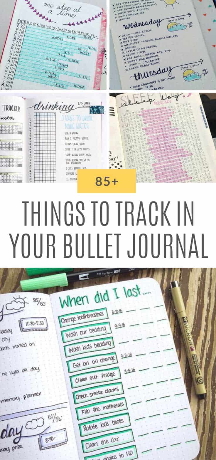 Bullet Journal Ideas 2019 {ULTIMATE List of Trackers and Collections}