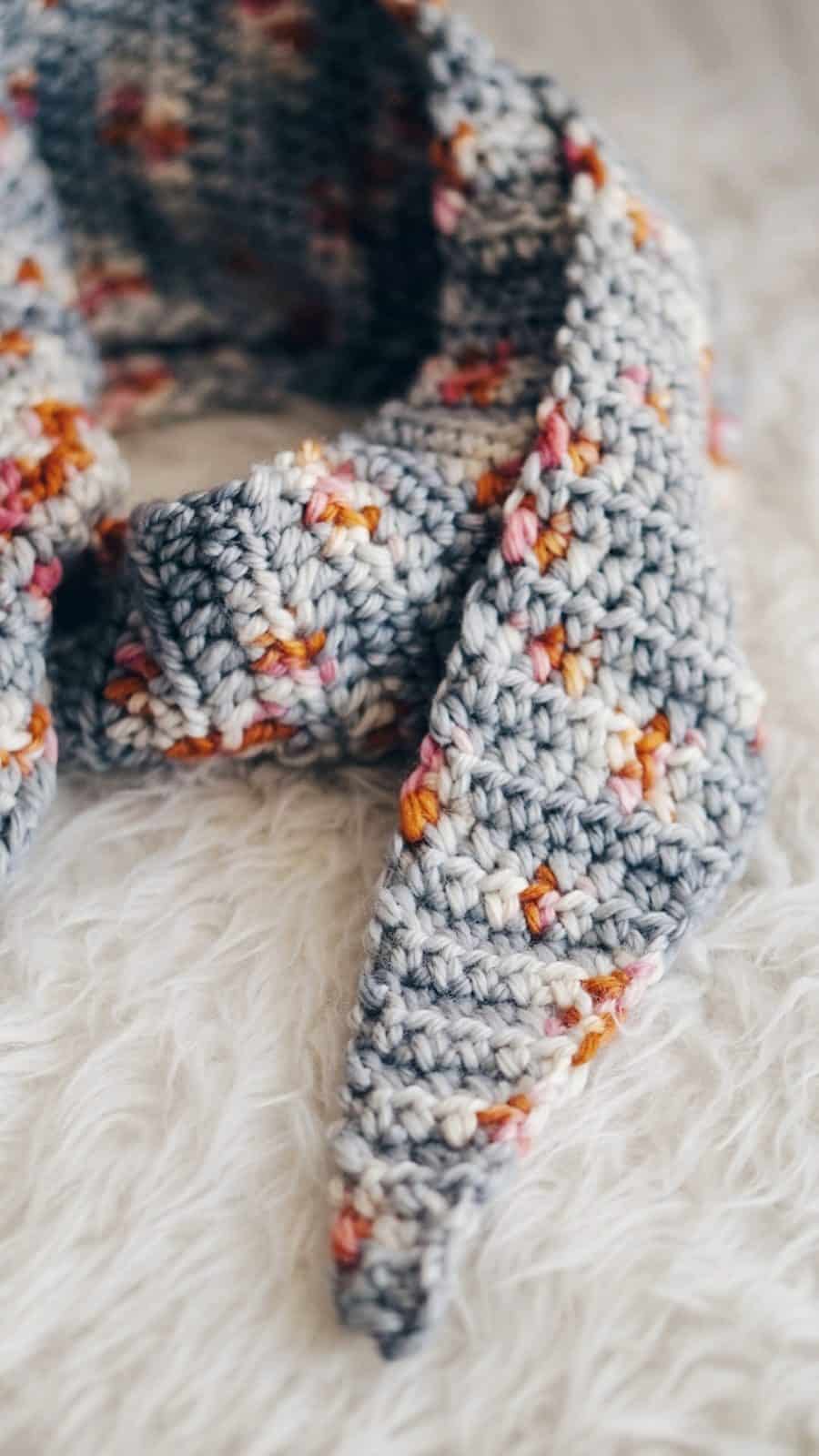 Tipped Crochet Scarf Free Pattern