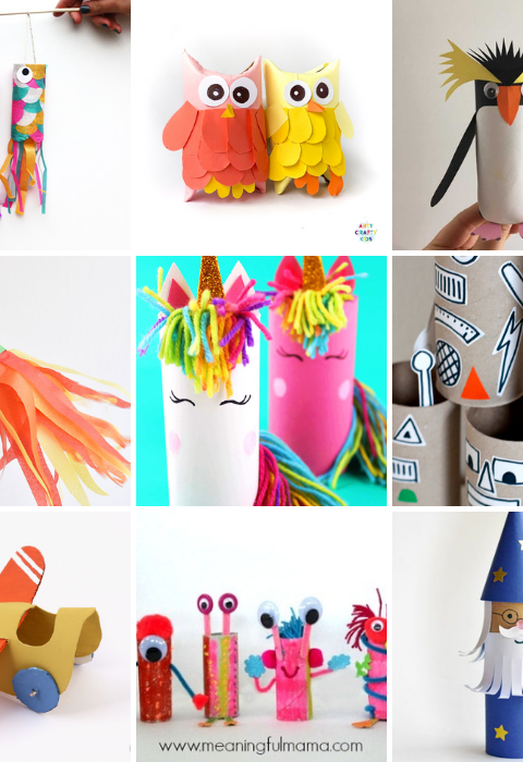 Toilet Tube Crafts for Kids