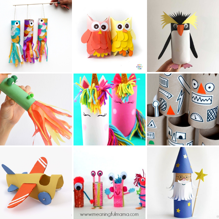Toilet Tube Crafts for Kids