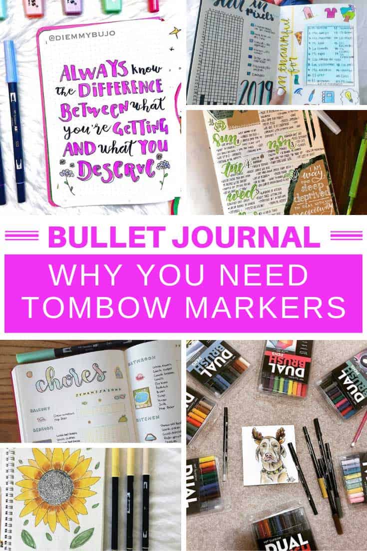 Tombow Brush Pens {Favorite colors for your bullet journal!}
