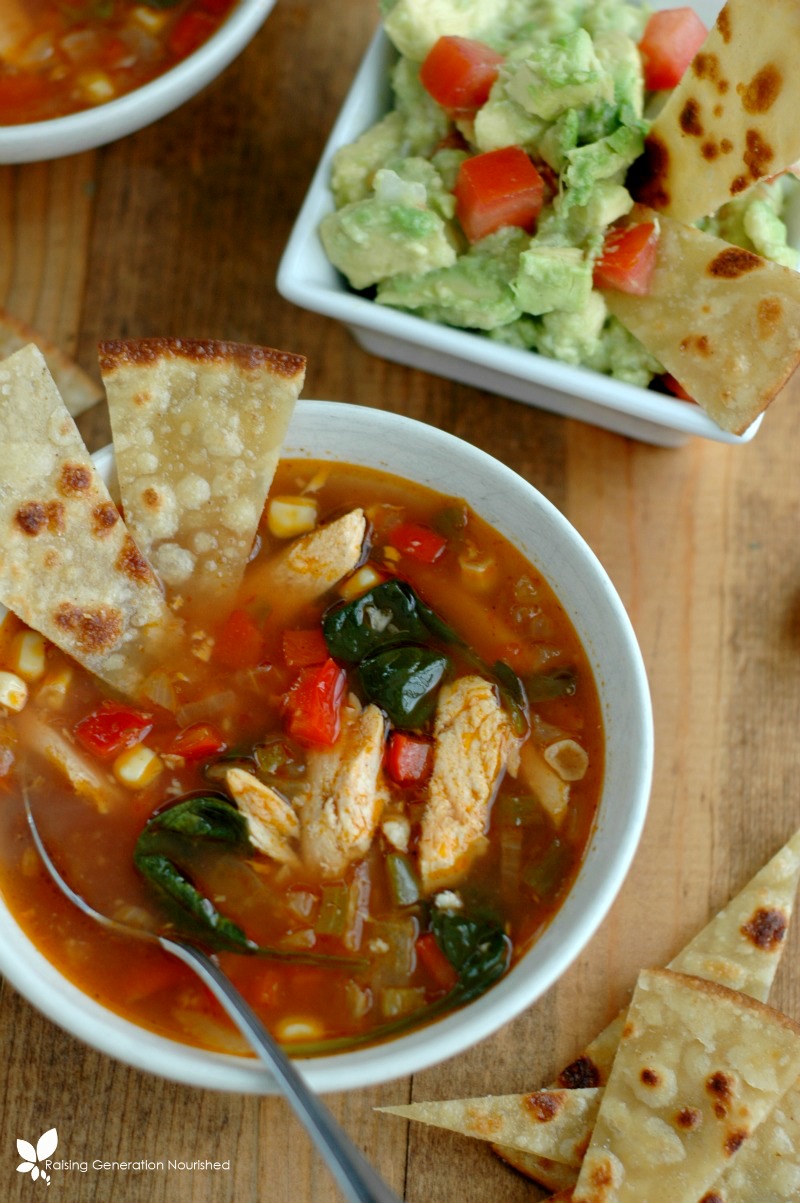 15-Minute Tortilla Soup: Made with pantry staples like canned tomatoes, black beans, and corn, this soup is big on flavor and short on prep time.