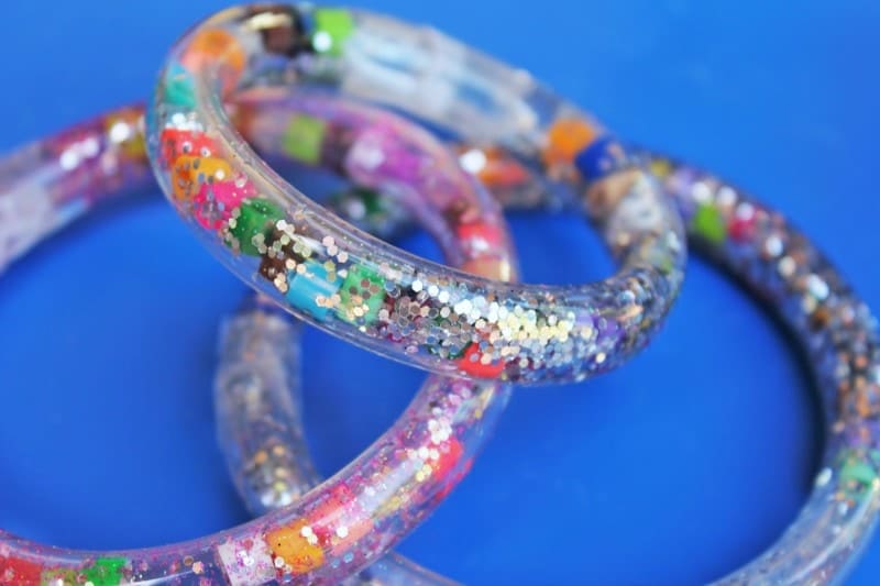 Science Fashion Tubular Glitter Bracelets