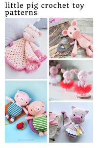 These toy pig crochet patterns are just too cute for words!