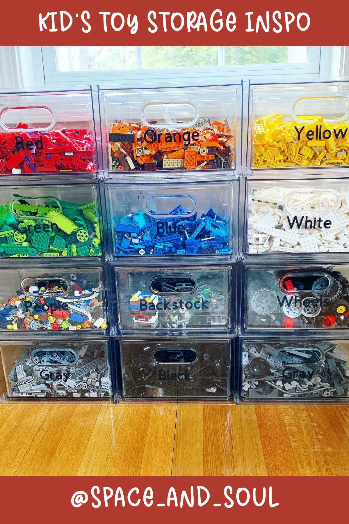 @SPACE_AND_SOUL: This setup is pure color-coded heaven! Each drawer is labeled by color, turning Lego storage into a fun sorting game. It’s not just organization; it's a visual feast that makes finding pieces a breeze!