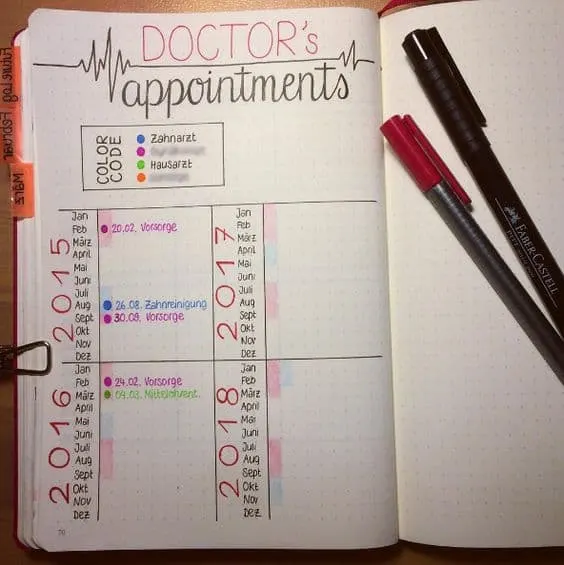 Track your doctor appointments