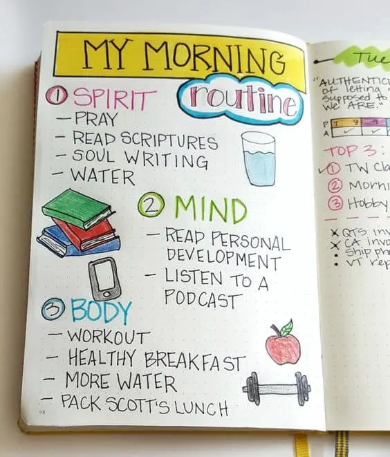 Track your morning routine