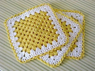 Traditional Granny Square Dishcloth