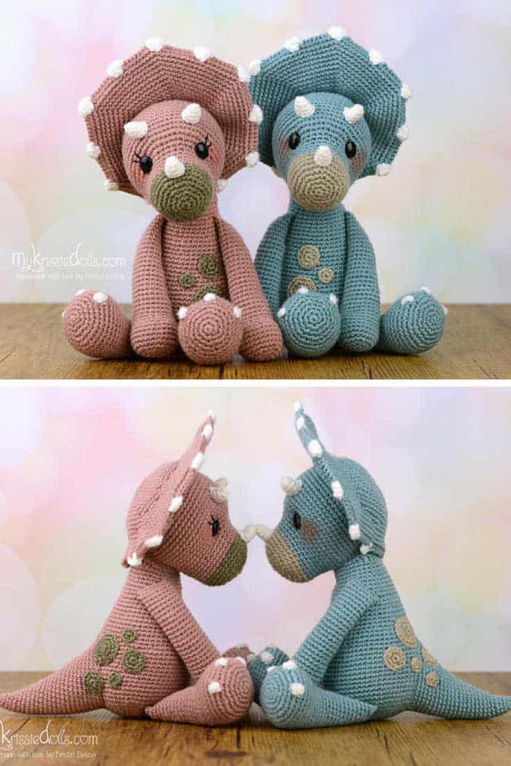 Amigurumi Triceratops Crochet Pattern