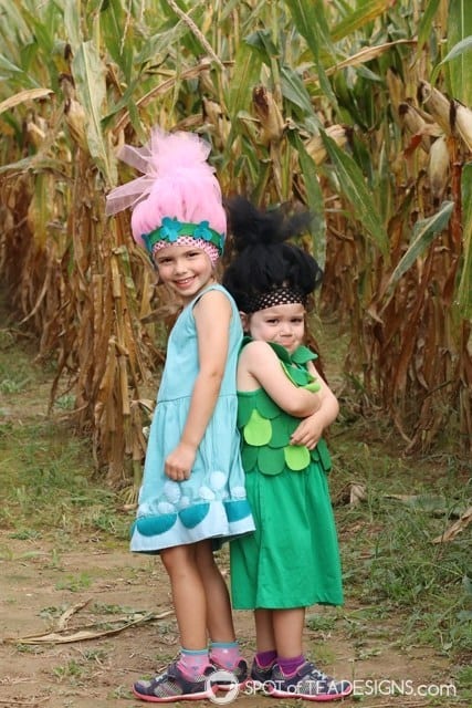 DIY Poppy and Branch Trolls Halloween Costumes