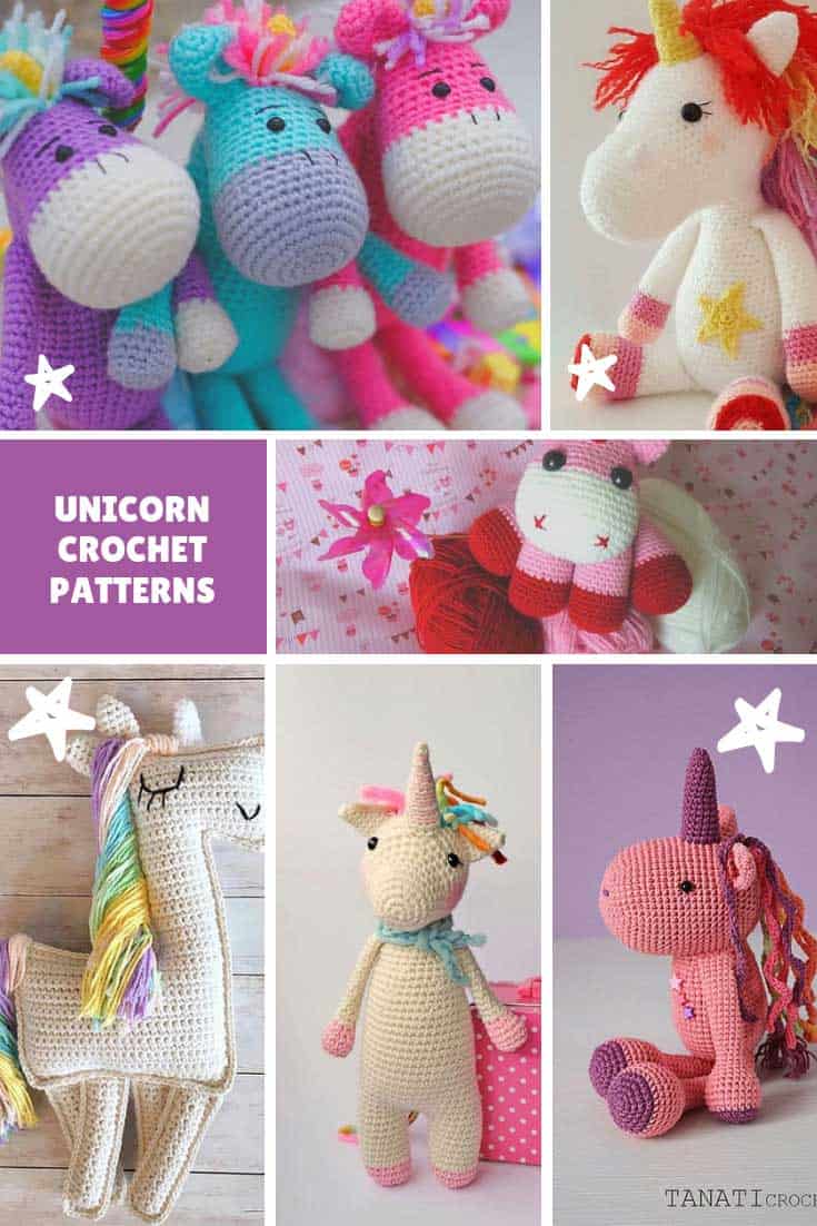 Unicorn Crochet Pattern {Magical crochet toys to make you squeal with ...