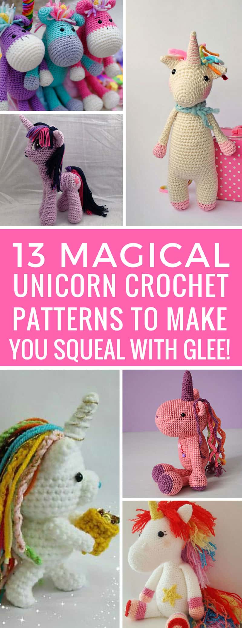 LOVE these unicorn crochet patterns! I'm adding a load of them to my list! Thanks for sharing!