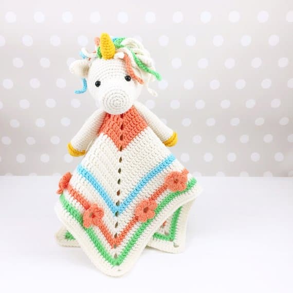 Unicorn Lovey Blanket