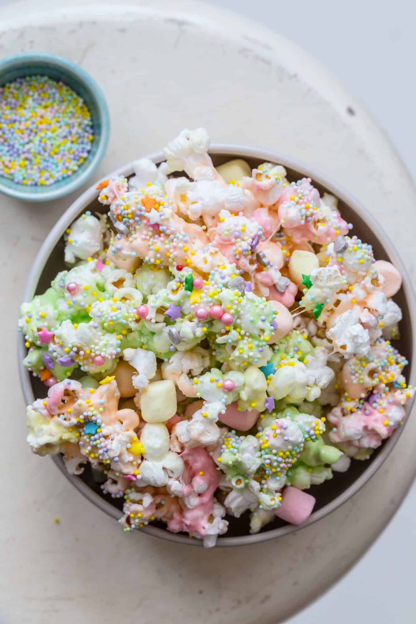 Unicorn Marshmallow Popcorn