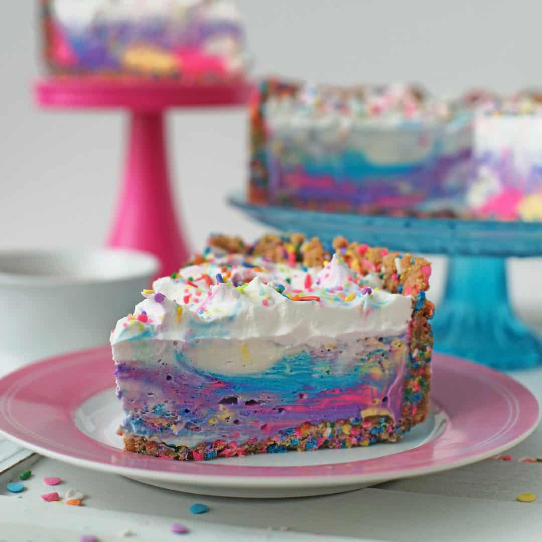 Unicorn Pie with Sprinkle Crust