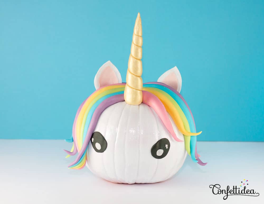 Unicorn Pumpkin Craft Polymer Clay