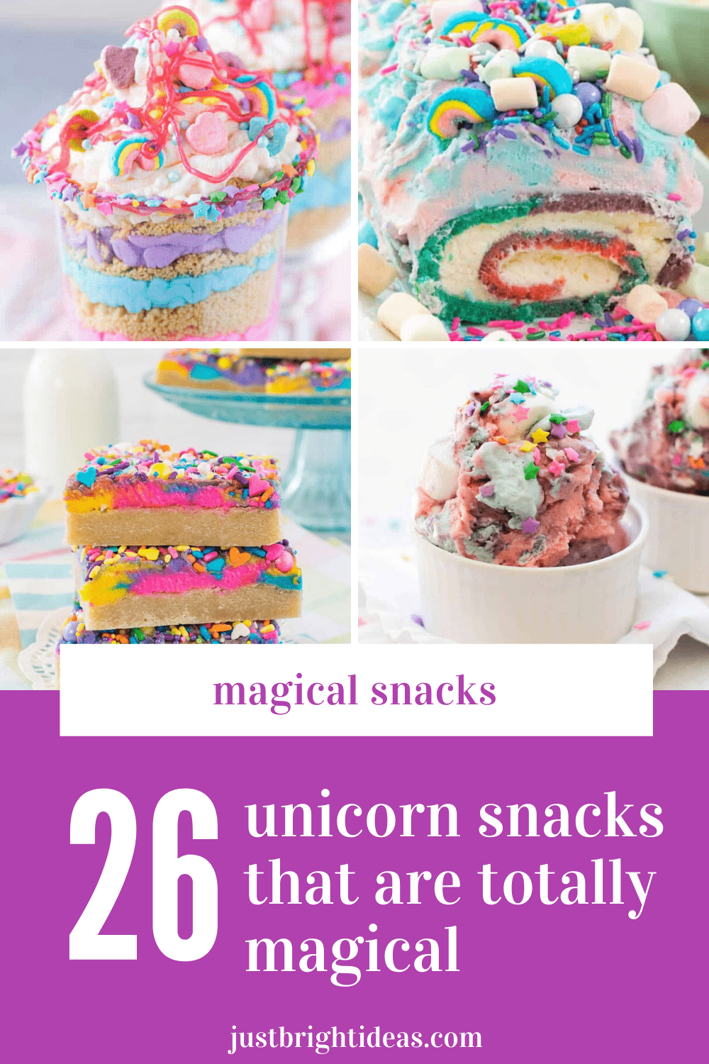 Wow! These unicorn snacks are so magical - perfect for summer snacks and parties!