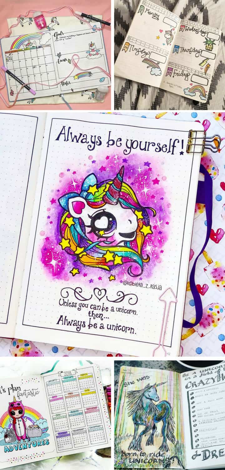 10 Magical Unicorn Bullet Journal Layouts to Help You Sparkle
