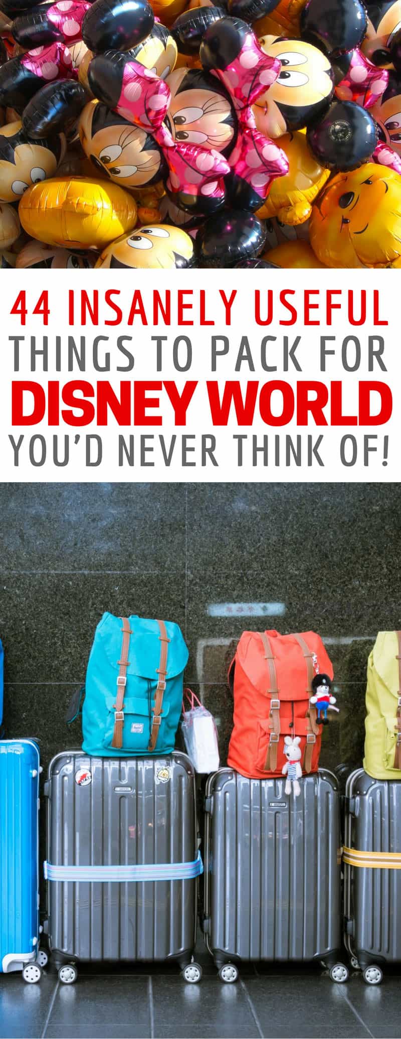 The Smart Mom's List of What to Bring to Disney World Parks