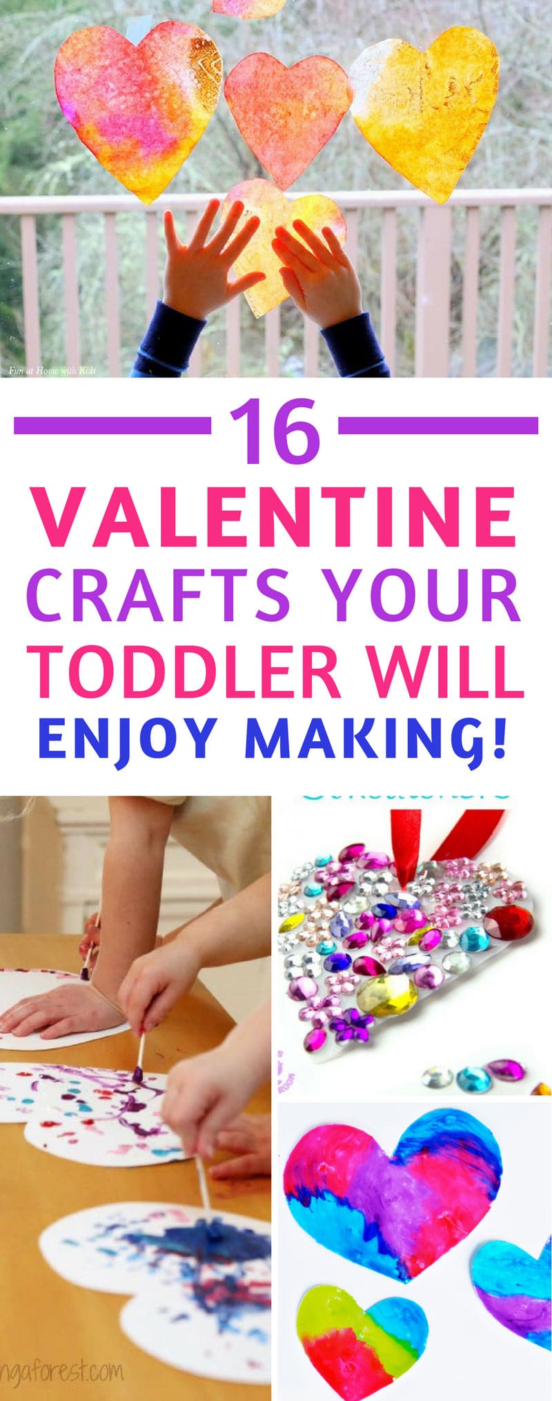 16 Adorable Valentine's Day Crafts for Toddlers!