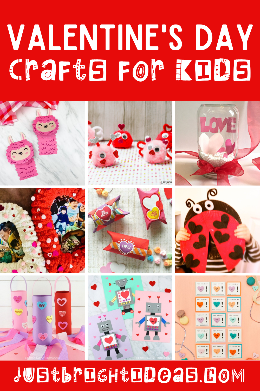 Loving these Valentine's Day crafts for kids of all ages - so bright and full of love and joy! The perfect way to brighten up those long winter days! #valentines #craftsforkids 