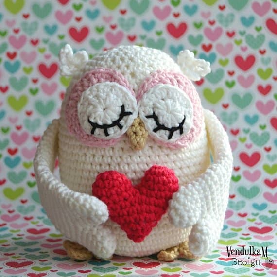 Valentines Day Crochet Owl Pattern