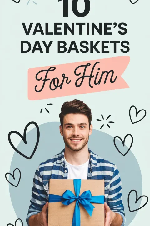 Create the perfect Valentine’s Day gift basket for him with these thoughtful ideas! Fill it with his favorite snacks, drinks, and personal touches to show how much you care. ??✨