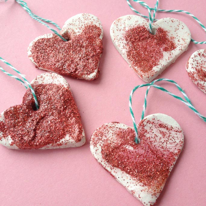 Clay Heart Ornaments - Crafts on Sea