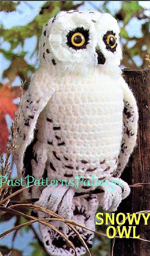 Vintage Crochet Snowy Owl Pattern