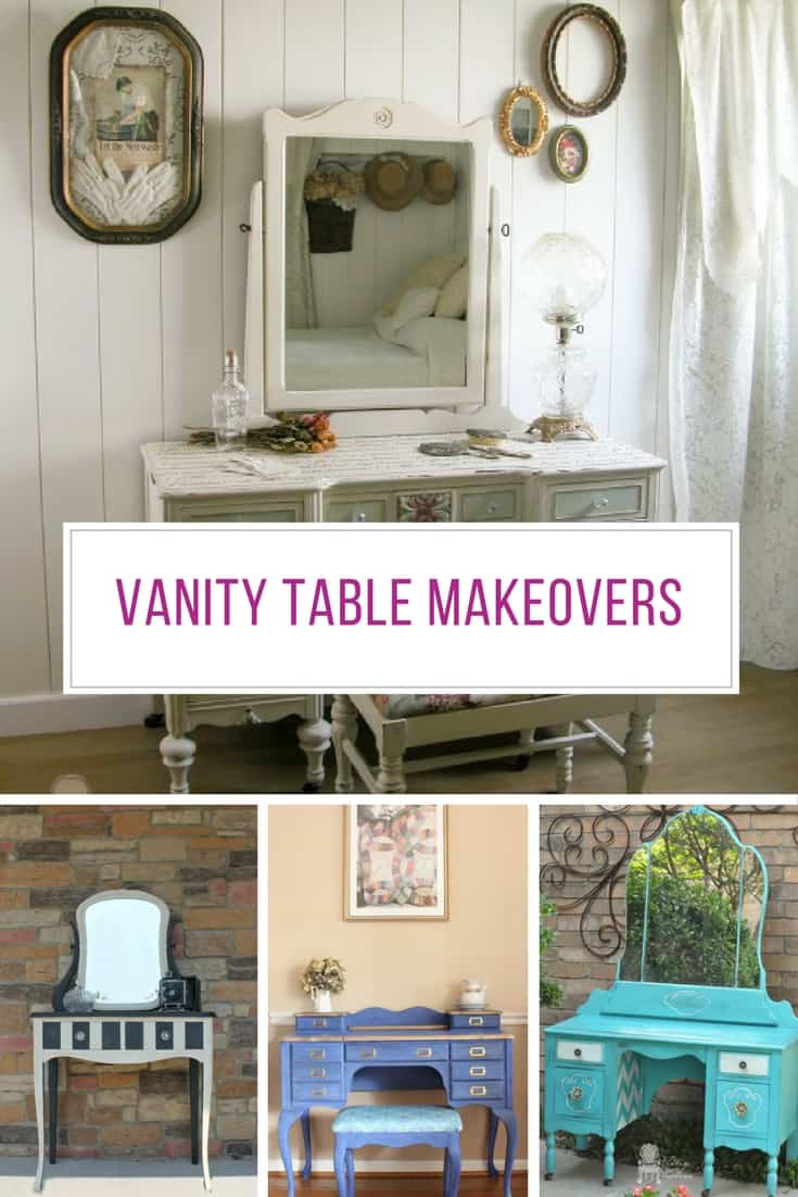 In love with these vintage vanity table makeovers! Thanks for sharing!