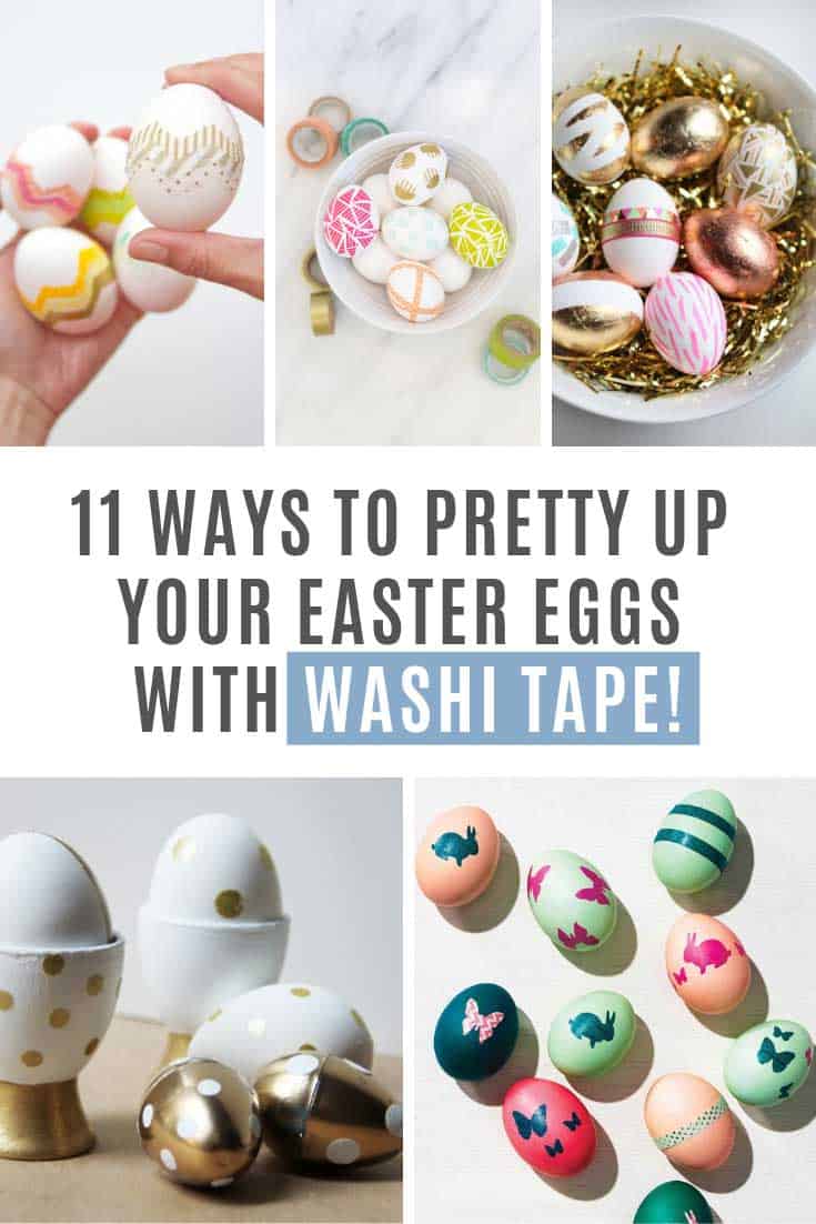 If you're Easter traditions are not complete without a bowl of pretty decorated eggs on your table you are going to love today's collection! We've been out searching for the best washi tape Easter egg designs we could find. 