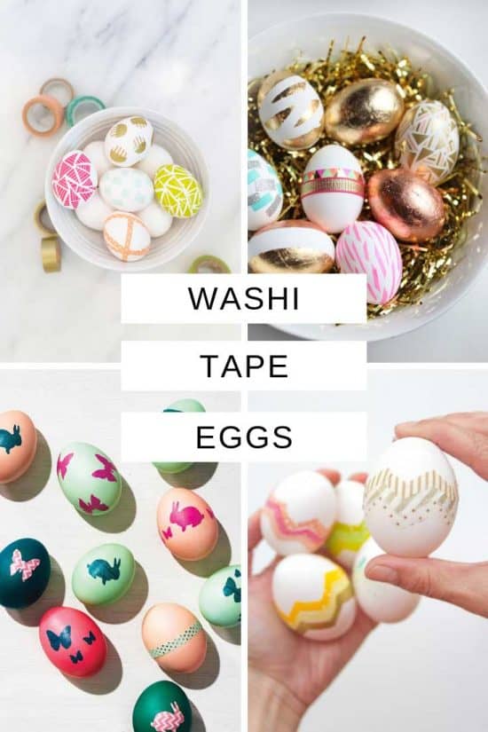 11 Ways to Level Up Your Easter Eggs with Washi Tape