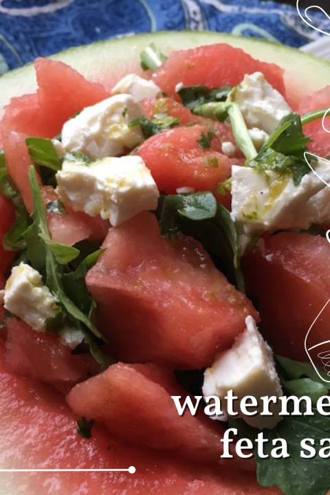 Beat the heat with this refreshing Watermelon Feta Salad! Juicy watermelon, salty feta, and peppery arugula come together in harmony, topped with a homemade lime-cilantro vinaigrette. It's a crowd-pleaser that will be the highlight of your summer meals. ???
