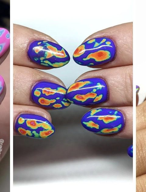Heat up your nail game with thermal map nails! ?✨ Inspired by the vibrant patterns of geothermal maps, these nails are a colorful way to express your style. From fiery reds to cool blues, create a mesmerizing gradient right at your fingertips. Swipe to see 11 stunning designs that'll inspire your next manicure! ? #ThermalMapNails #NailArt #ManicureGoals