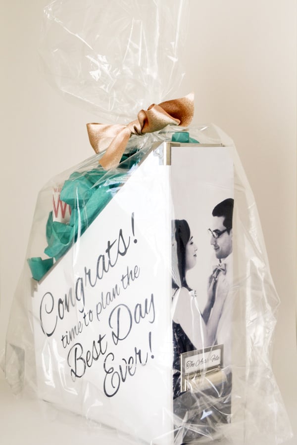 Wedding Planning Engagement Gift Basket