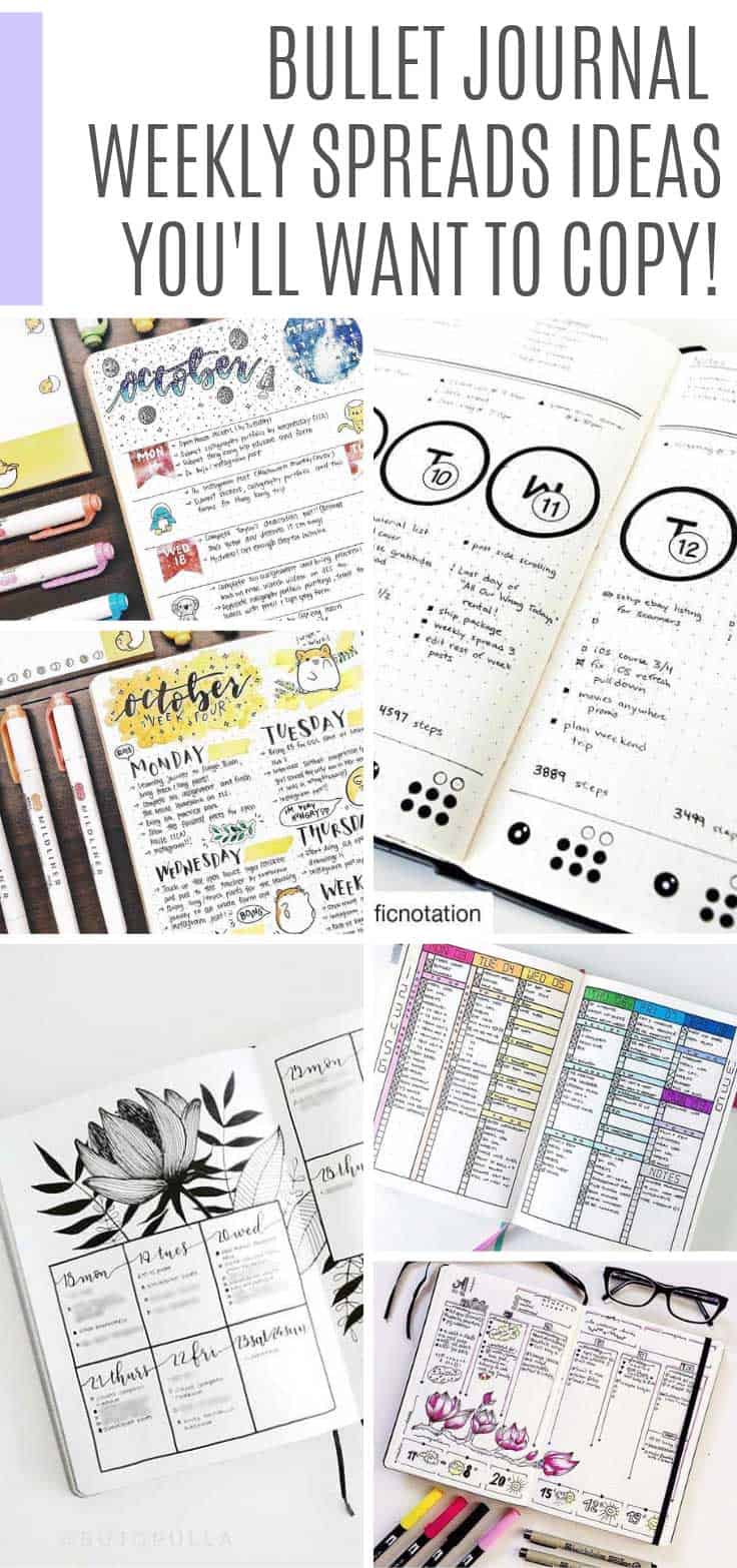 41 Amazing Bullet Journal Weekly Spread Ideas You'll Lose Your Mind Over