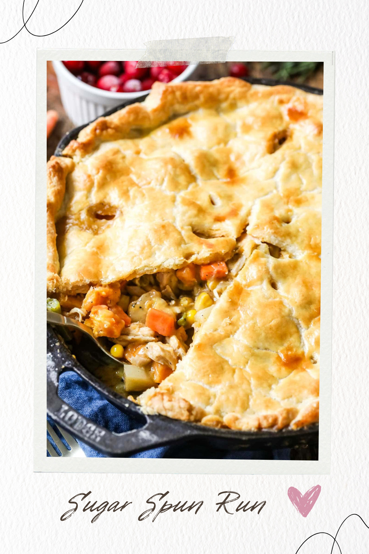 This classic pot pie is rich, creamy, and loaded with veggies, making it a go-to comfort food for chilly nights. The best part? You probably have all the ingredients leftover!