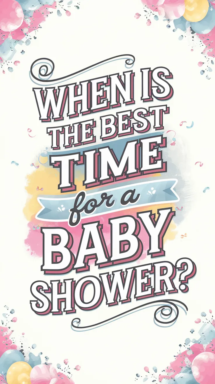 When is the Best Time for a Baby Shower?