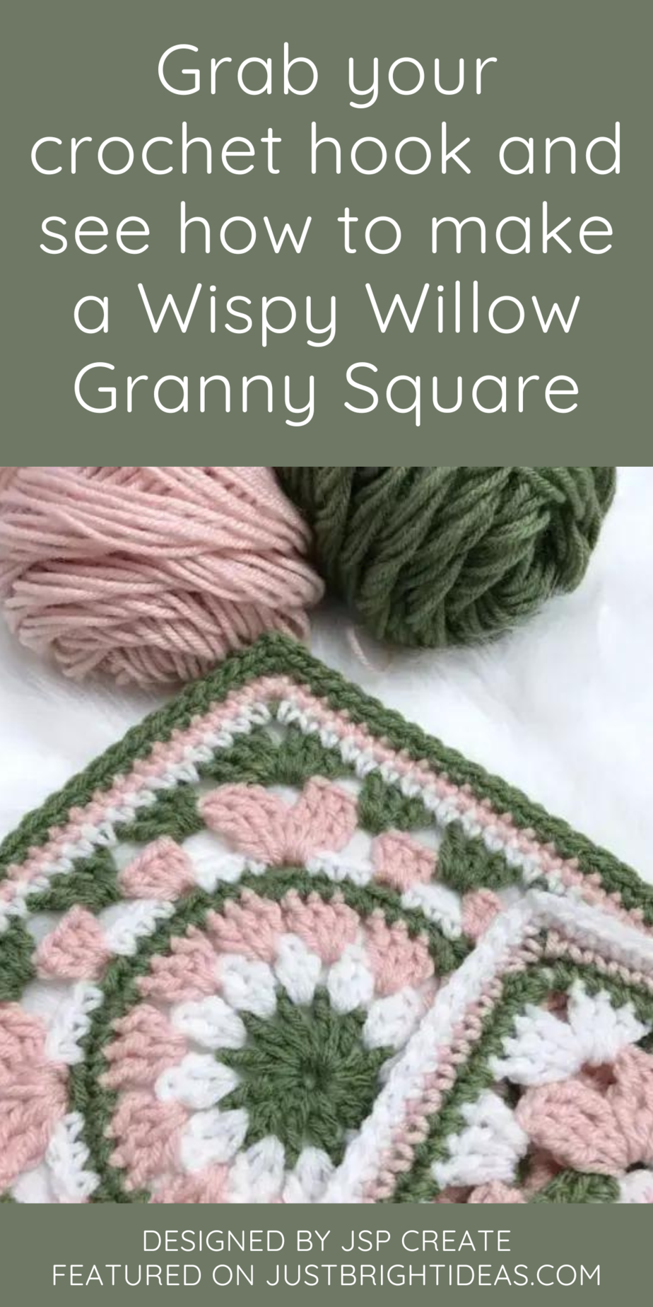 Get your crochet hook ready and watch how to make this Wispy Willow Granny Square