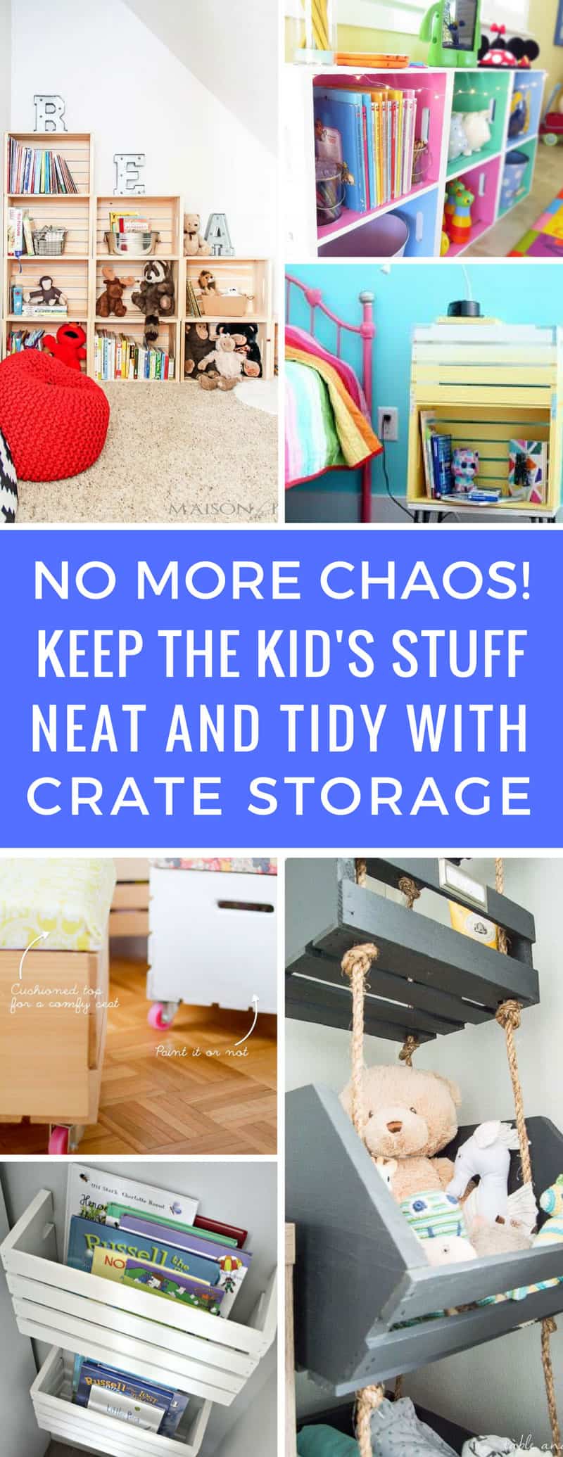 Wooden Crate Toy Storage - Frugal Fun For Boys and Girls