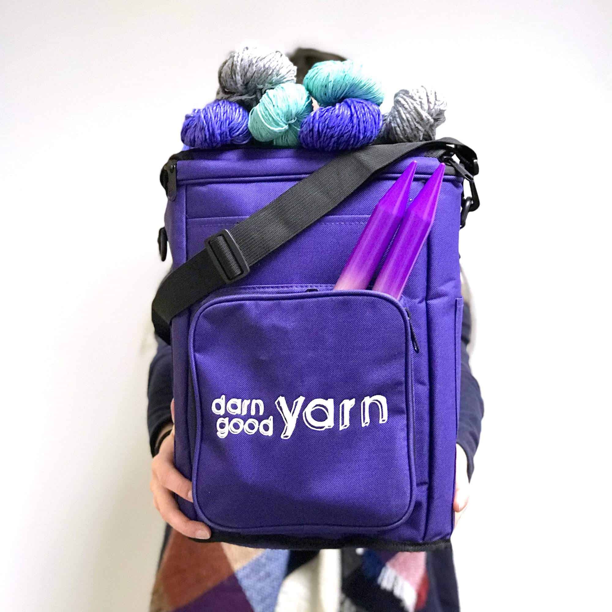 Yarn Storage Bag Bundle Purple