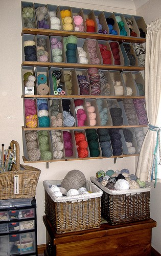 DIY Yarn Storage