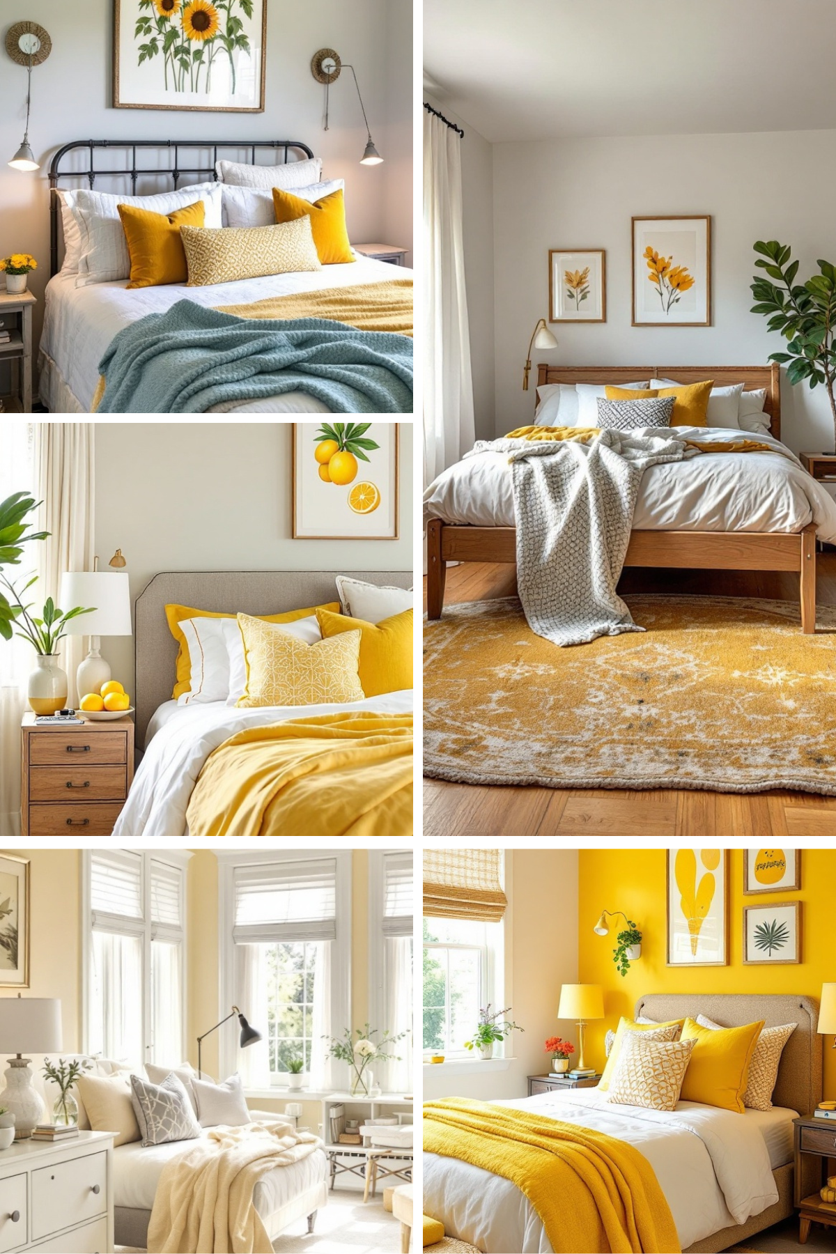 Want to create a cozy guest bedroom? 🌟 Check out these 10 yellow decor ideas for a space that’s bright, inviting, and full of personality! #HomeStyle #YellowInspo 🌻