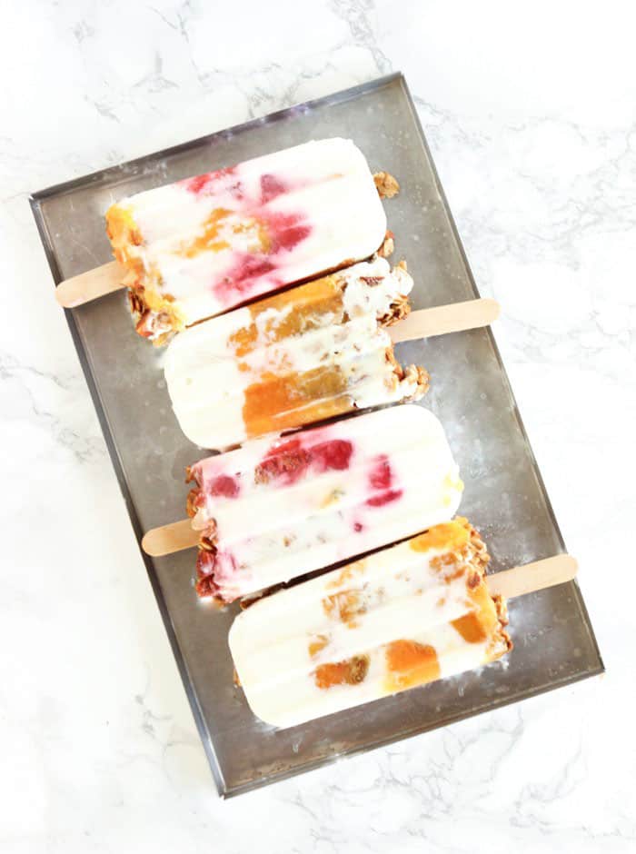 Yogurt Parfait Breakfast Pops