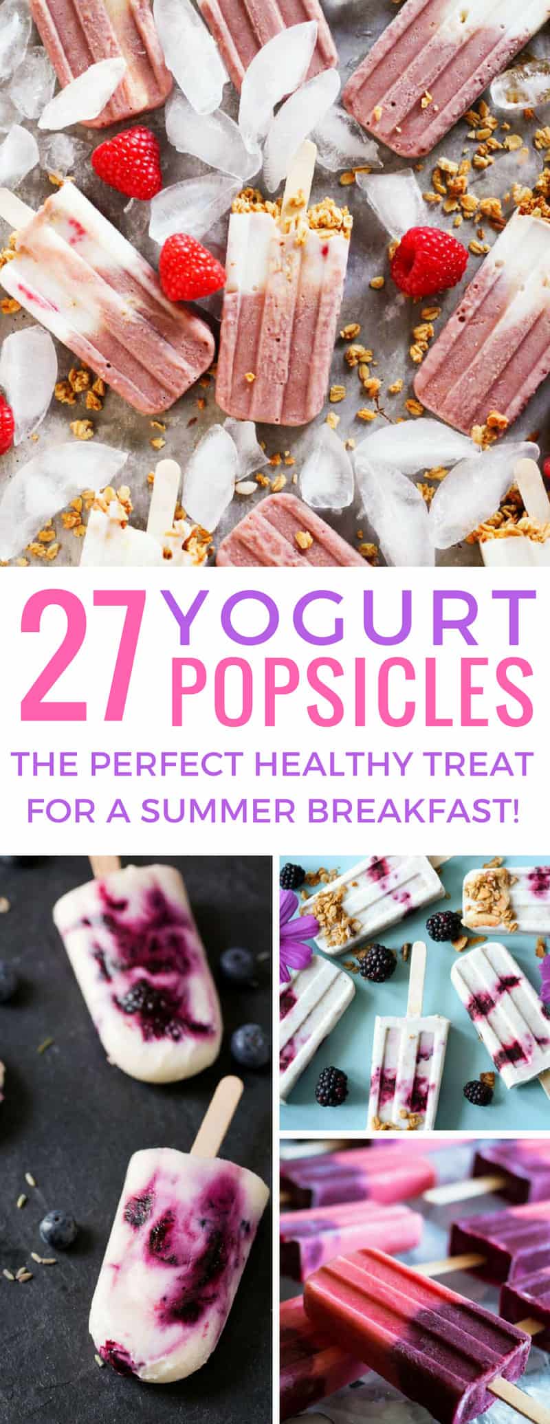 Love these yogurt popsicles and because they're healthy I don't feel guilty about serving them for breakfast! Thanks for sharing!