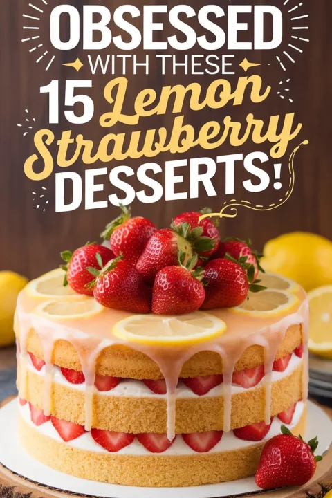 Discover the perfect blend of sweet and tangy with these lemon strawberry dessert recipes! From pies to parfaits, these treats are ideal for spring and summer celebrations. ?? #LemonStrawberryDesserts #SweetTreats #BakingInspo #DessertIdeas #SeasonalFlavors