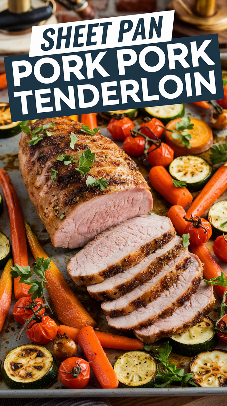 Sheet Pan Magic – Pork Tenderloin with Roasted Veggies You’ll Love! 🍖🥔🌟 Say goodbye to dinner stress! This one pan meal delivers tender pork, perfectly roasted veggies, and easy cleanup. A weeknight winner every time! 🙌