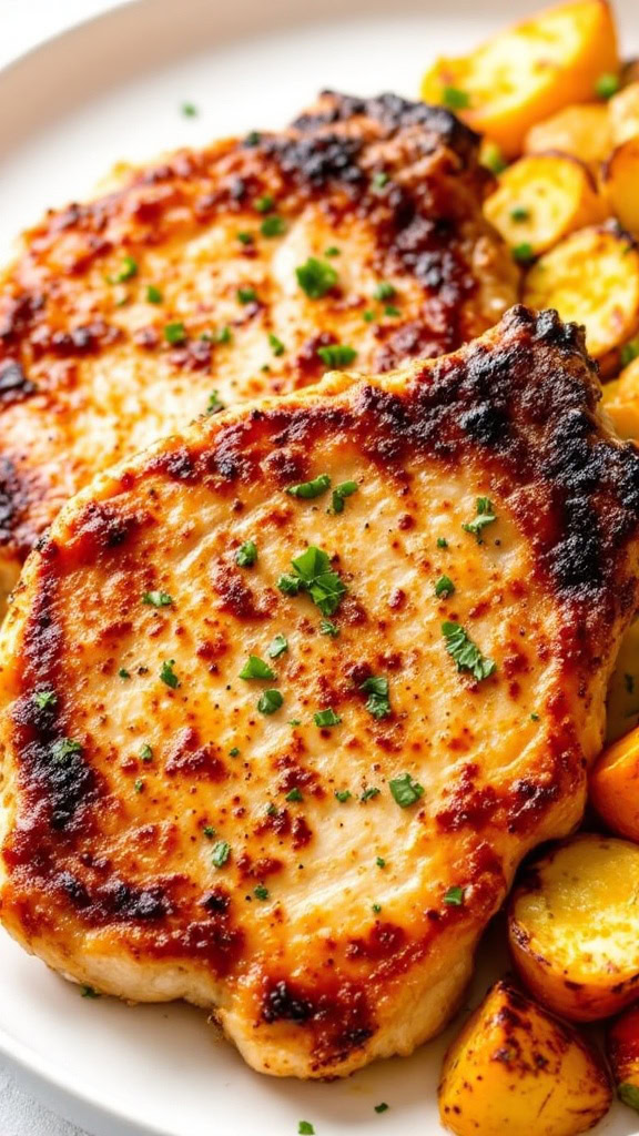 Air fryer pork chops are super easy to make and packed with flavor. The outside gets a nice crisp while the inside stays juicy and tender. 