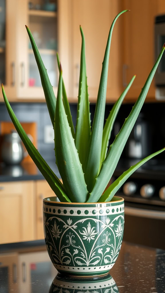 Aloe Vera is not just a pretty plant; it’s also super useful! Its gel can help soothe cuts and burns, making it a handy first aid option at home. Plus, it can improve air quality, so you’ll have a healthier space while enjoying its beauty.